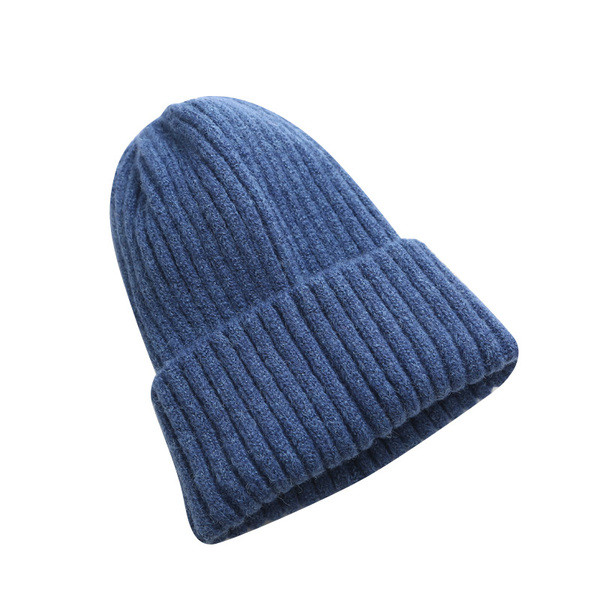 Kötött sapka sima mintás sok színben