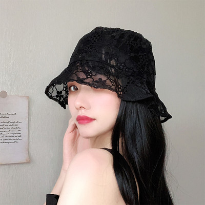 Γυναικείο καλοκαιρινό καπέλο με δαντέλα σε διάφορα μοντέλα