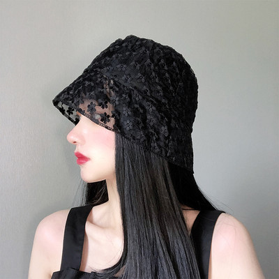 Γυναικείο καλοκαιρινό καπέλο με δαντέλα σε διάφορα μοντέλα