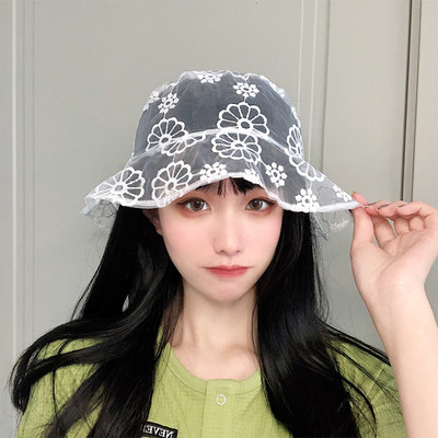 Γυναικείο καλοκαιρινό καπέλο με δαντέλα σε διάφορα μοντέλα