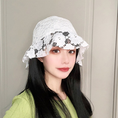 Γυναικείο καλοκαιρινό καπέλο με δαντέλα σε διάφορα μοντέλα