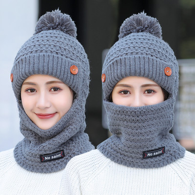 Téli kötött sapka pehellyel - többféle modell