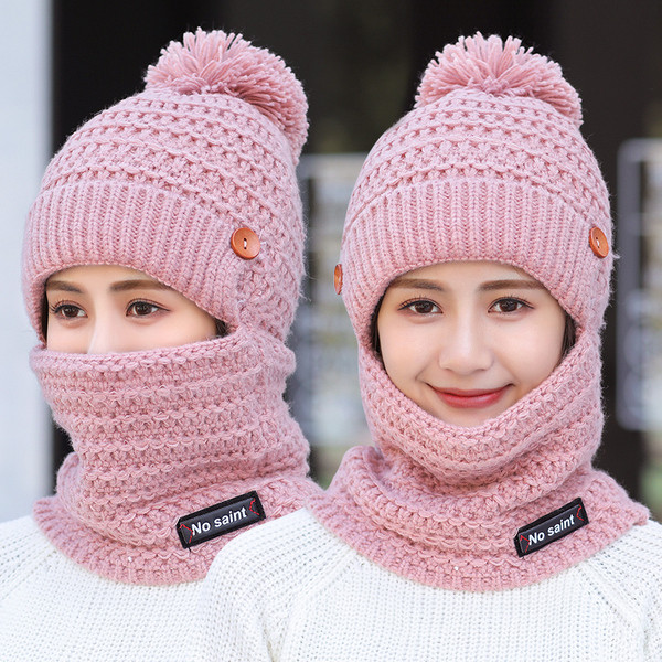 Téli kötött sapka pehellyel - többféle modell