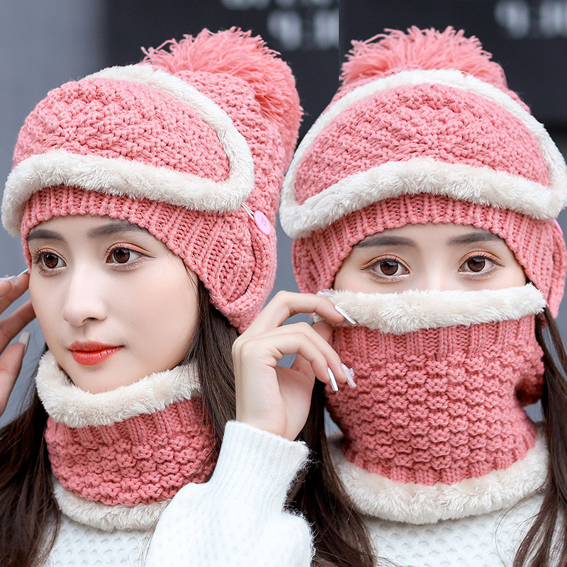 Téli kötött sapka pehellyel - többféle modell