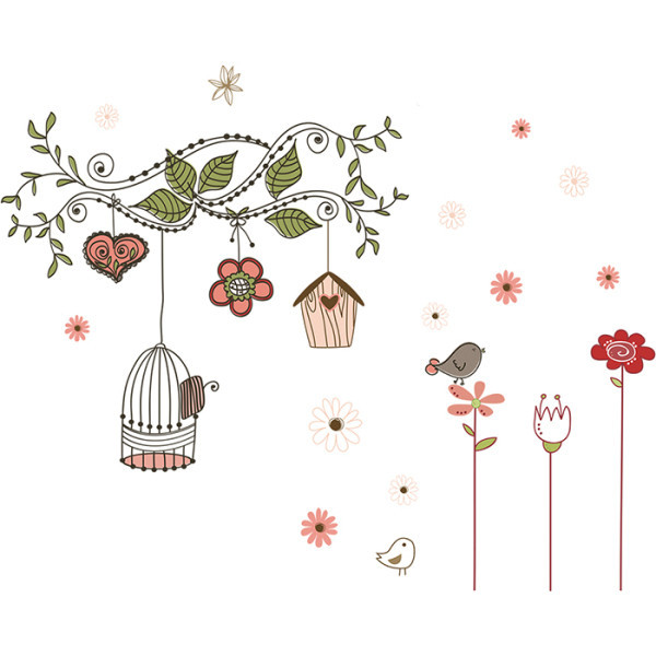 Öntapadó fali dekoráció gyerekszobába