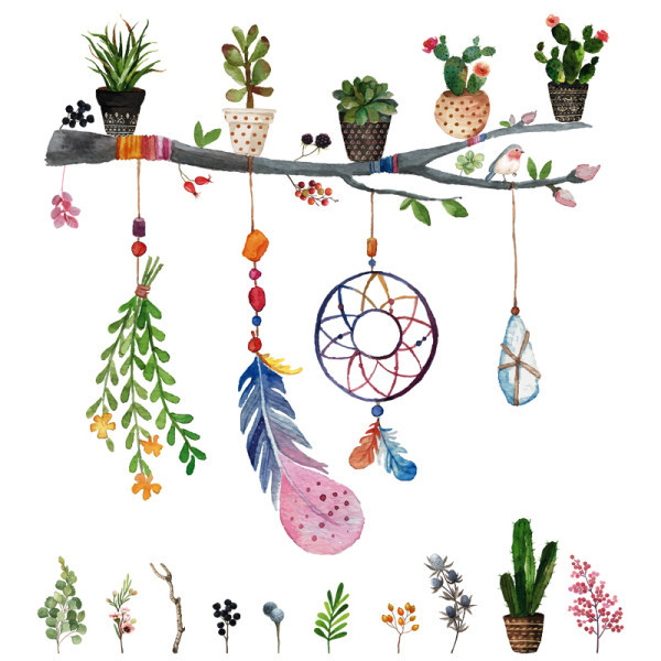 Αυτοκόλλητη διακόσμηση τοίχου για παιδικό δωμάτιο