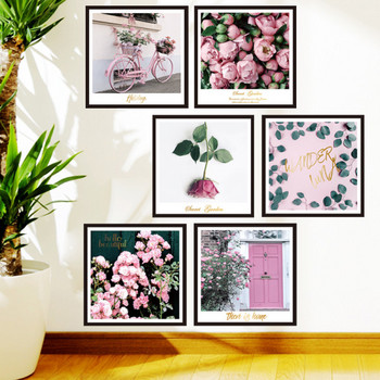 Αυτοκόλλητη διακόσμηση τοίχου με λουλούδια