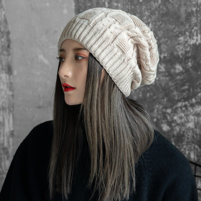 Női alkalmi kötött sapka