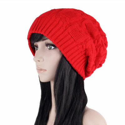 Női alkalmi kötött sapka