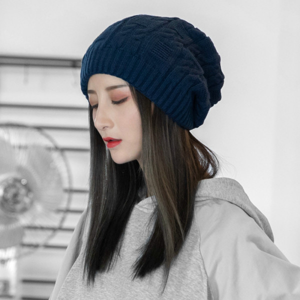 Női alkalmi kötött sapka