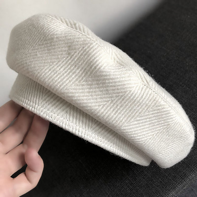 Χειμερινό μάλλινο γυναικείο καπέλο μπερέ