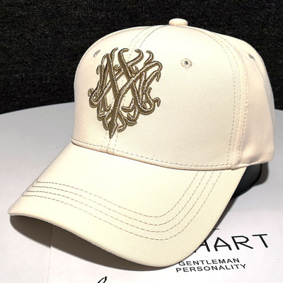 Άνοιξη-φθινοπωρινό γυναικείο καπέλο με κέντημα και γείσο