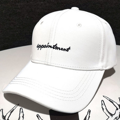 Άνοιξη-φθινοπωρινό γυναικείο καπέλο με κέντημα και γείσο