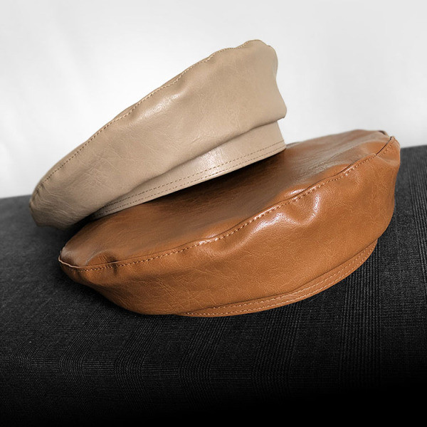 Aktuális női svájcisapka eco bőrből