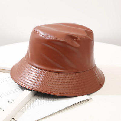 Έκο δερμάτινο γυναικείο καπέλο