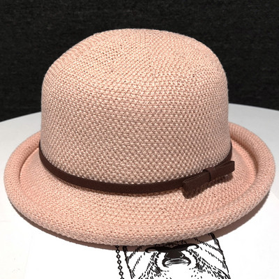 Νέο γυναικείο ψάθινο καπέλο με κορδέλα