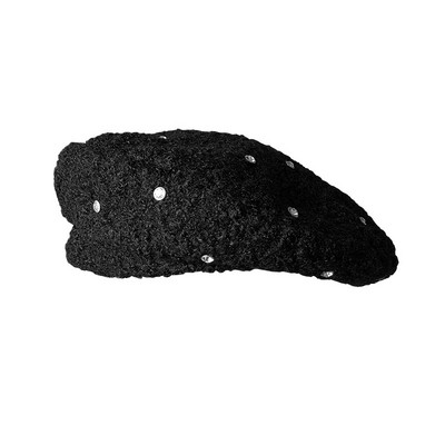 Modern női barett típusú kövekkel díszített sapka