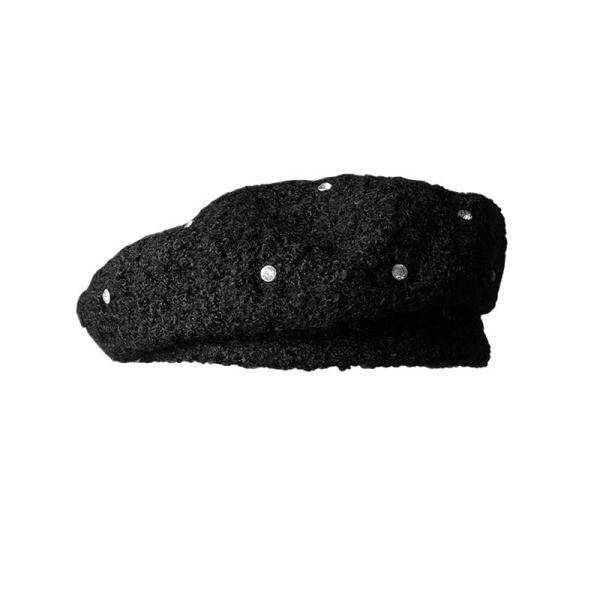 Modern női barett típusú kövekkel díszített sapka