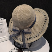 Nyárra alkalmas új modell női sapka szalaggal