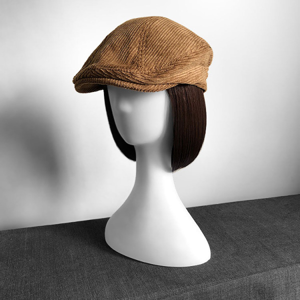 Modern női sapka kordbársonyból