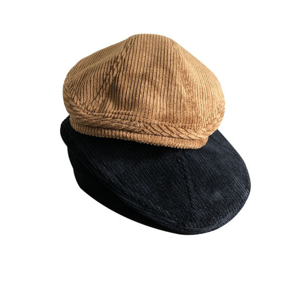 Modern női sapka kordbársonyból