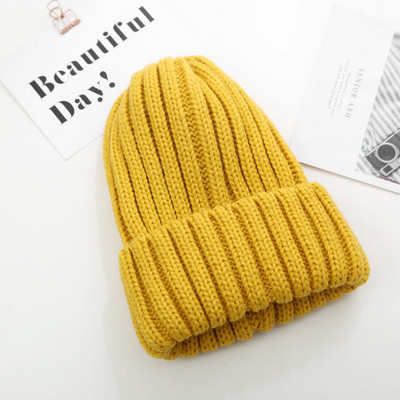 Πλεκτό καπέλο χειμερινό με φούντα