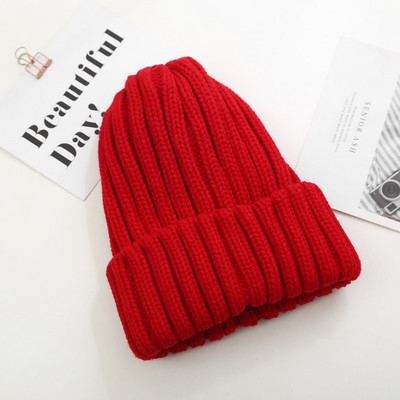 Πλεκτό καπέλο χειμερινό με φούντα