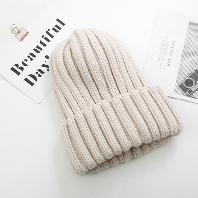 Πλεκτό καπέλο χειμερινό με φούντα