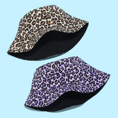 Alkalmi női sapka leopárdmintával