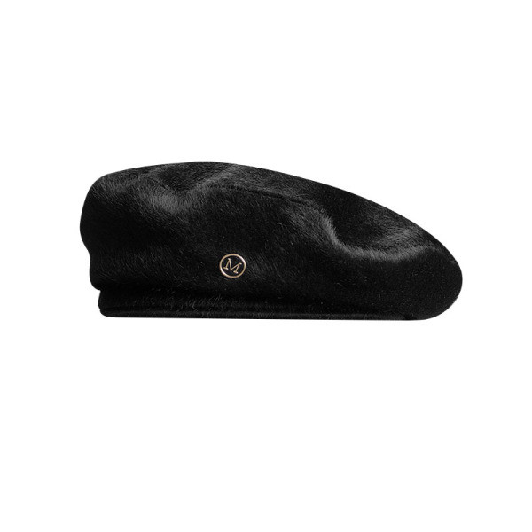 Aktuális női barett típusú sapka fekete színben