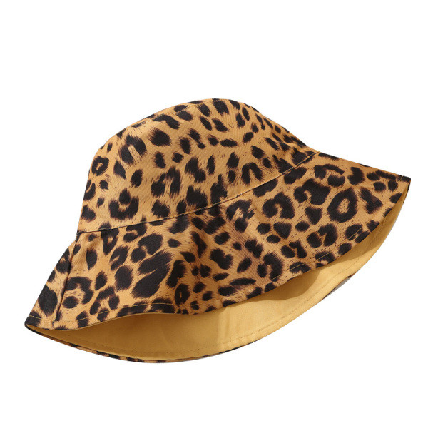 Leopárdmintás női textil sapka
