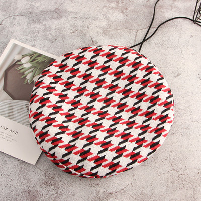 Καρό γυναικείο καπέλο μπερέ με κορδόνια