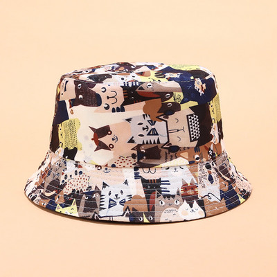 Καλοκαιρινό καπέλο με χρωματιστό μοτίβο