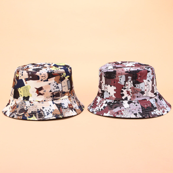 Ljetna ribička kapa s uzorkom u boji