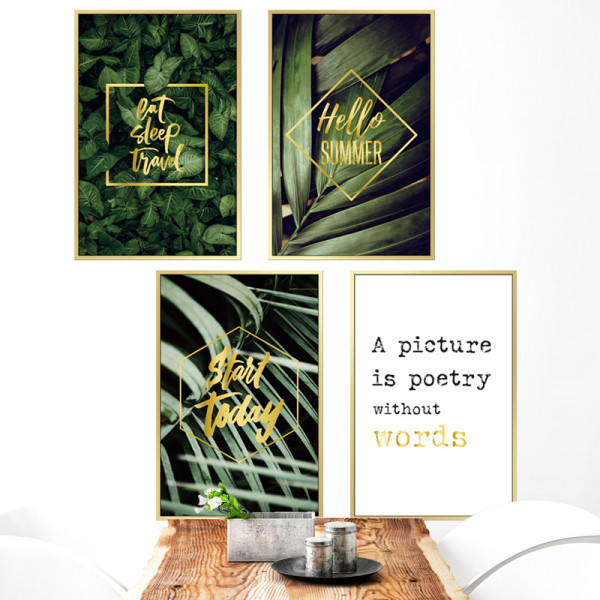 Öntapadó falmatrica virággal és felirattal