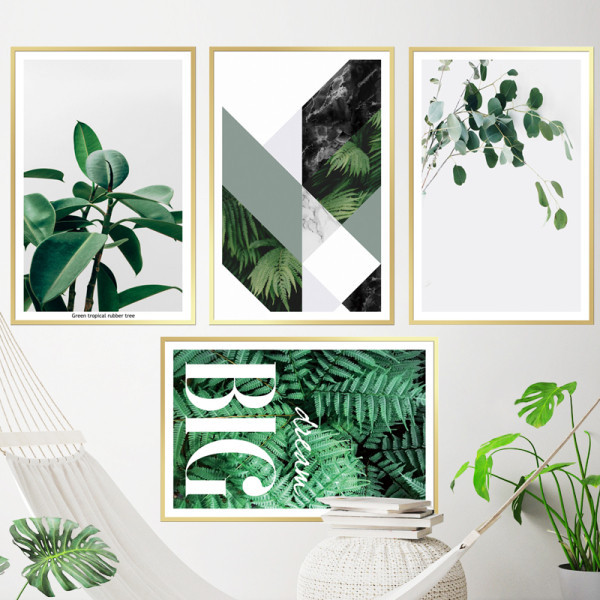 Öntapadó falmatrica felirattal és virágokkal