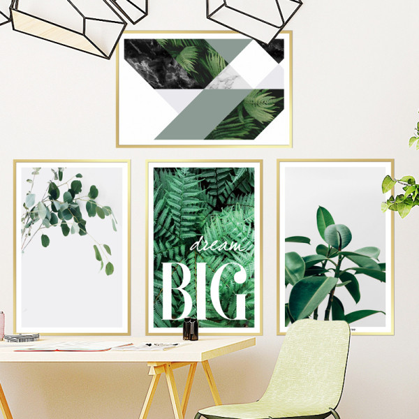 Öntapadó falmatrica felirattal és virágokkal