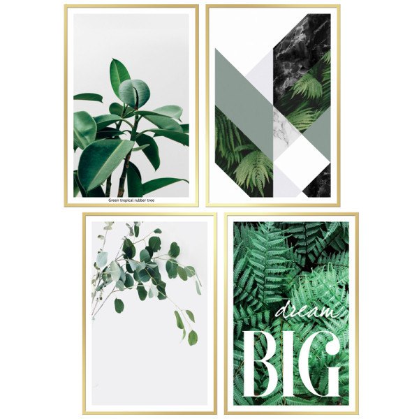 Öntapadó falmatrica felirattal és virágokkal