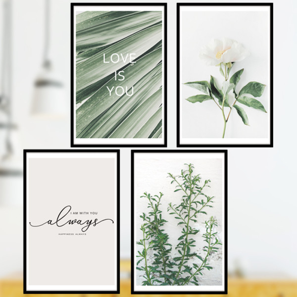 Αυτοκόλλητη διακόσμηση τοίχου με λουλούδια