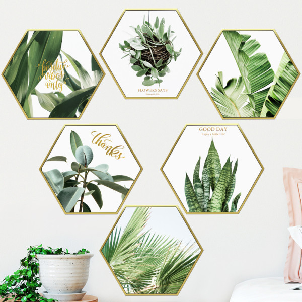 Αυτοκόλλητο τοίχου με λουλούδια με επιγραφές