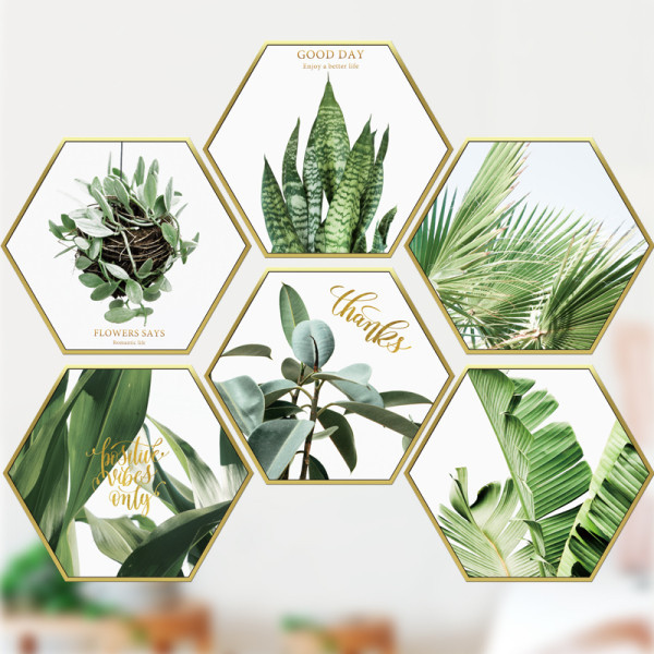 Αυτοκόλλητο τοίχου με λουλούδια με επιγραφές