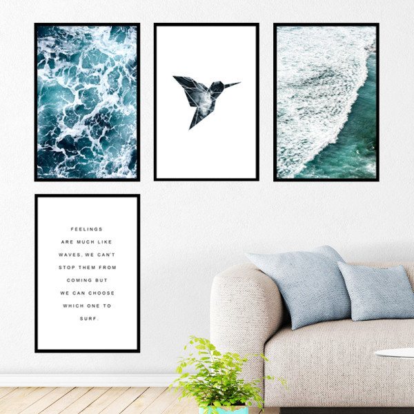 Öntapadós matrica madárral és feliratokkal