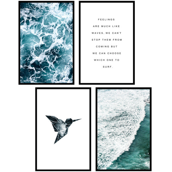 Öntapadós matrica madárral és feliratokkal