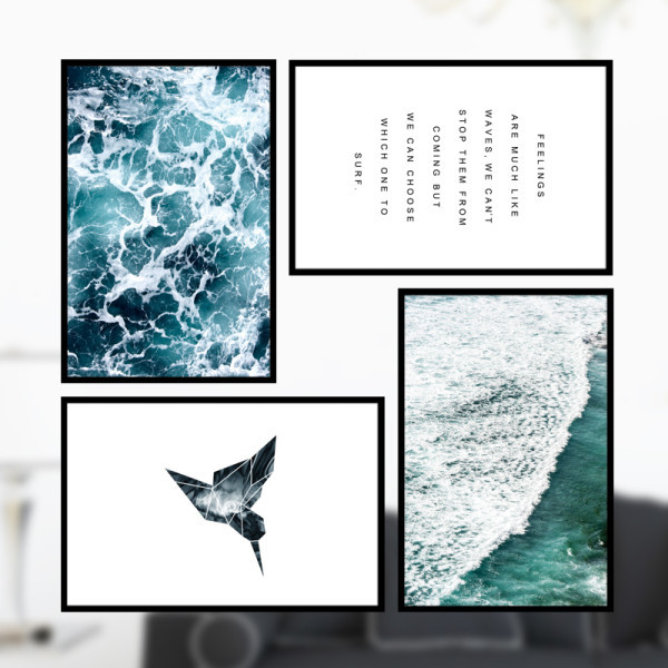 Öntapadós matrica madárral és feliratokkal