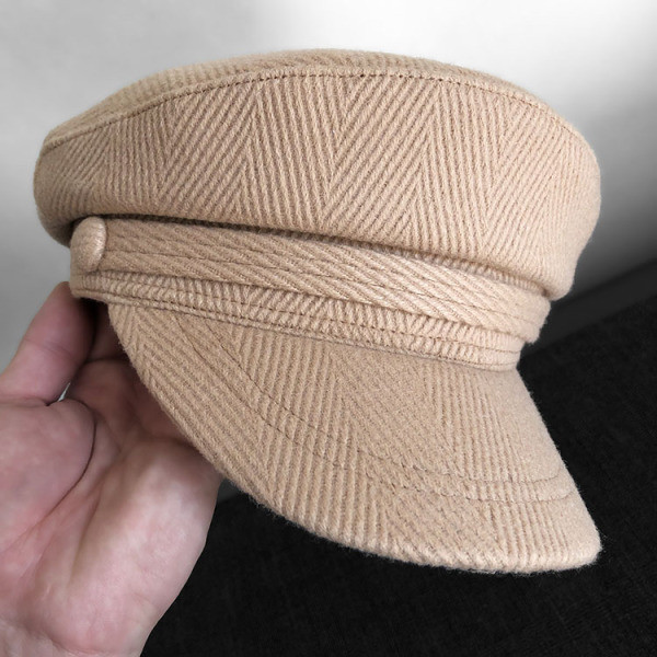 Női sapka típusú sapka - bézs színű