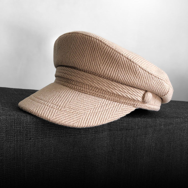 Női sapka típusú sapka - bézs színű