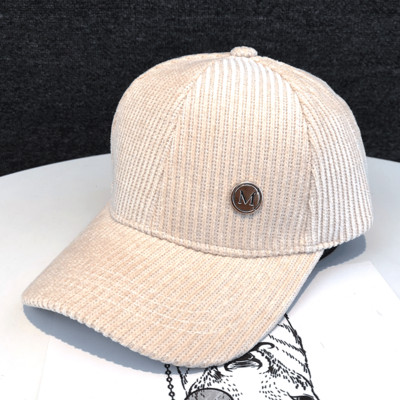 Νέο μοντέλο γυναικείο ριγέ καπέλο με γείσο