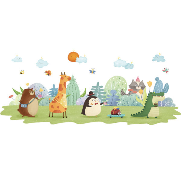 Lipdukas vaikų kambariui su gyvūnais