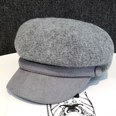 Modern női gyapjú sapka-svájcisapka típus