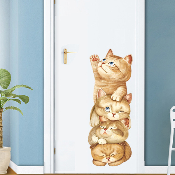 Lipdukas su gyvūnais ant sienos